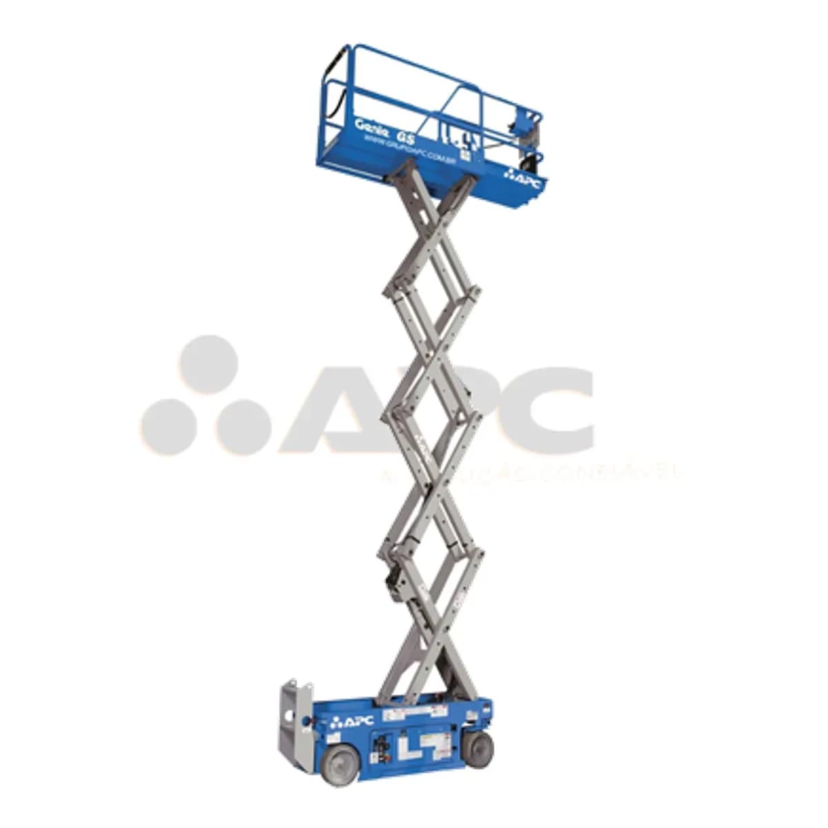 Plataforma elevatória Genie GS-1530 E-DRIVE NMT para locação no Grupo APC