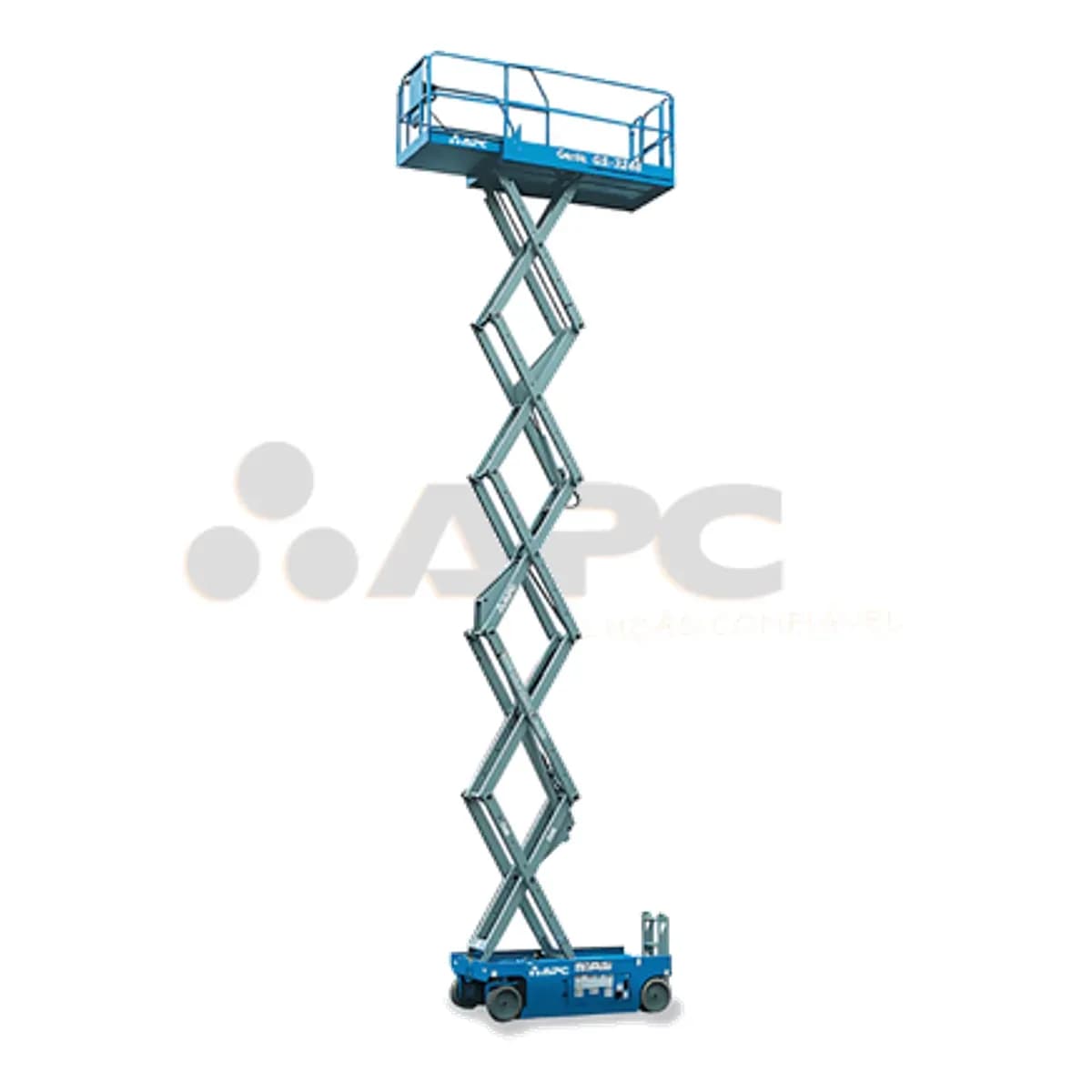 Plataforma elevatória Genie GS-3246 Slab (Link Curvo) para locação no Grupo APC