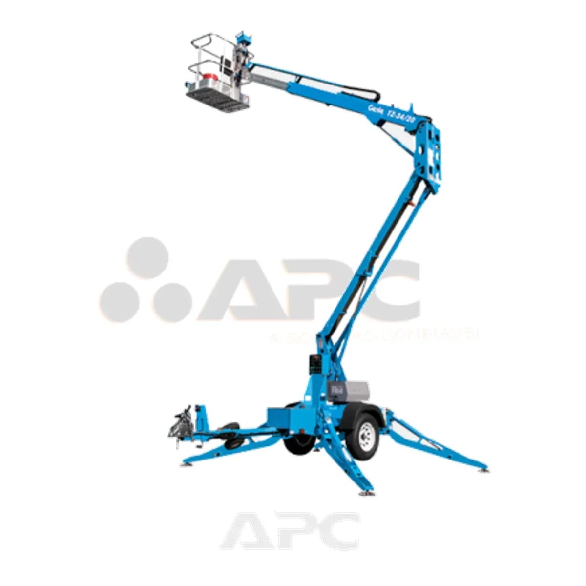 Plataforma elevatória Genie TZ-34-20-2 para locação no Grupo APC