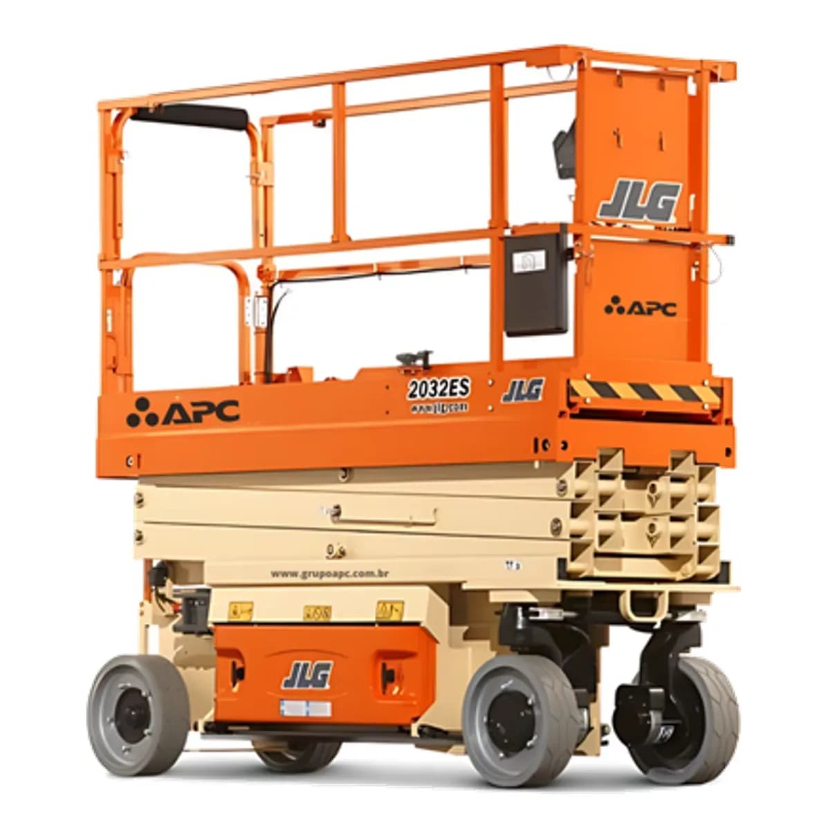 Plataforma elevatória JLG 2030ES NMT para locação no Grupo APC
