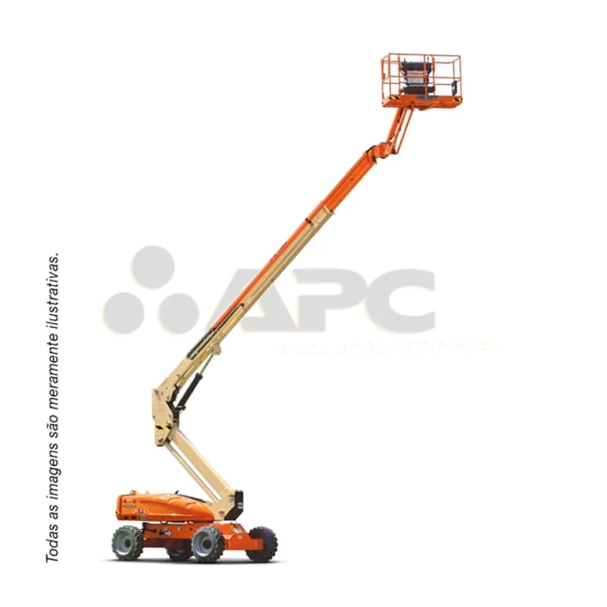 Plataforma elevatória JLG E600 para locação no Grupo APC