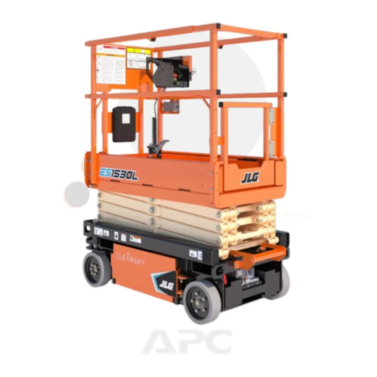 Plataforma elevatória JLG ES1530L para locação no Grupo APC