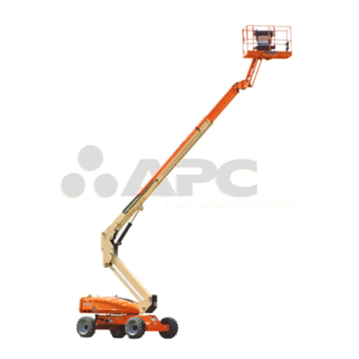 Plataforma elevatória JLG M600J para locação no Grupo APC