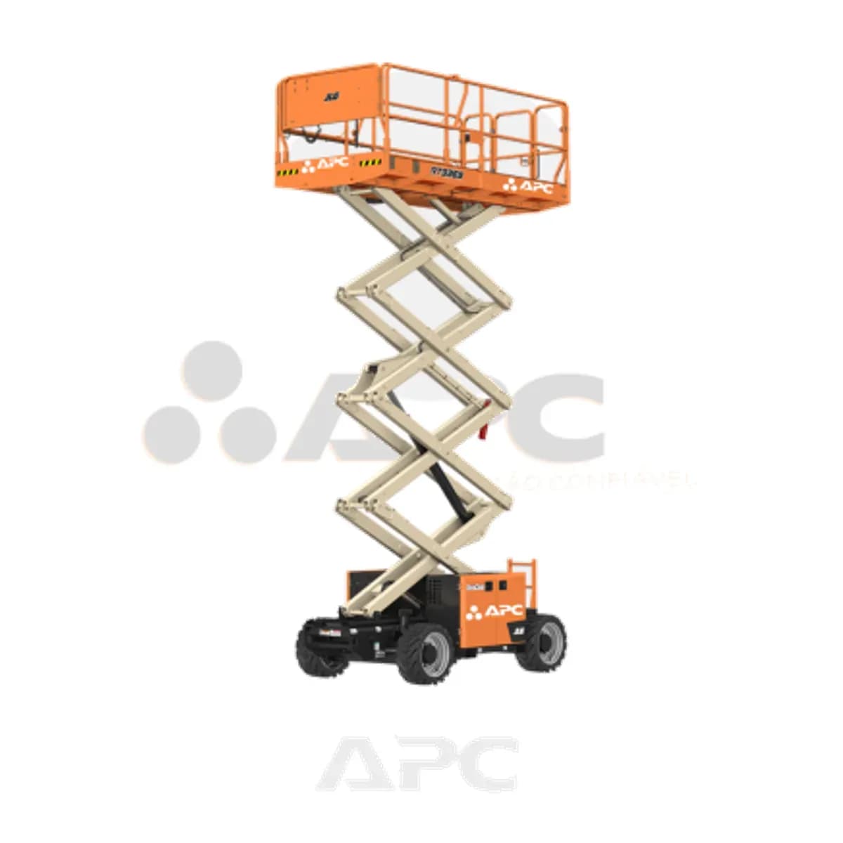 Plataforma elevatória JLG RT3369-4X4-AL-TERRAIN para locação no Grupo APC
