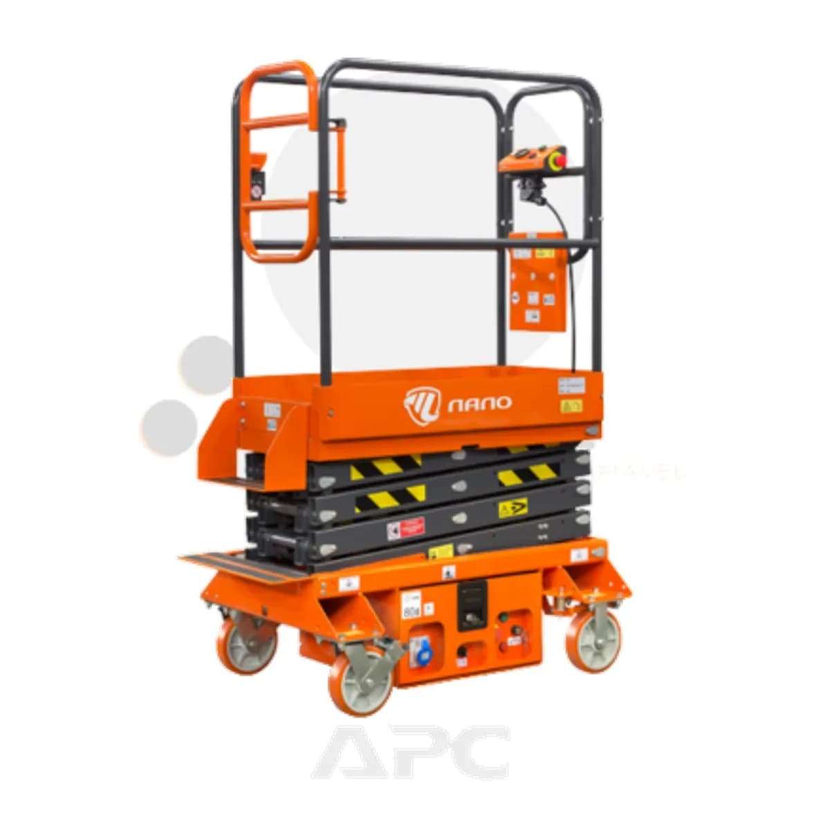 Plataforma elevatória Logimatec Nano 6 6 para locação no Grupo APC
