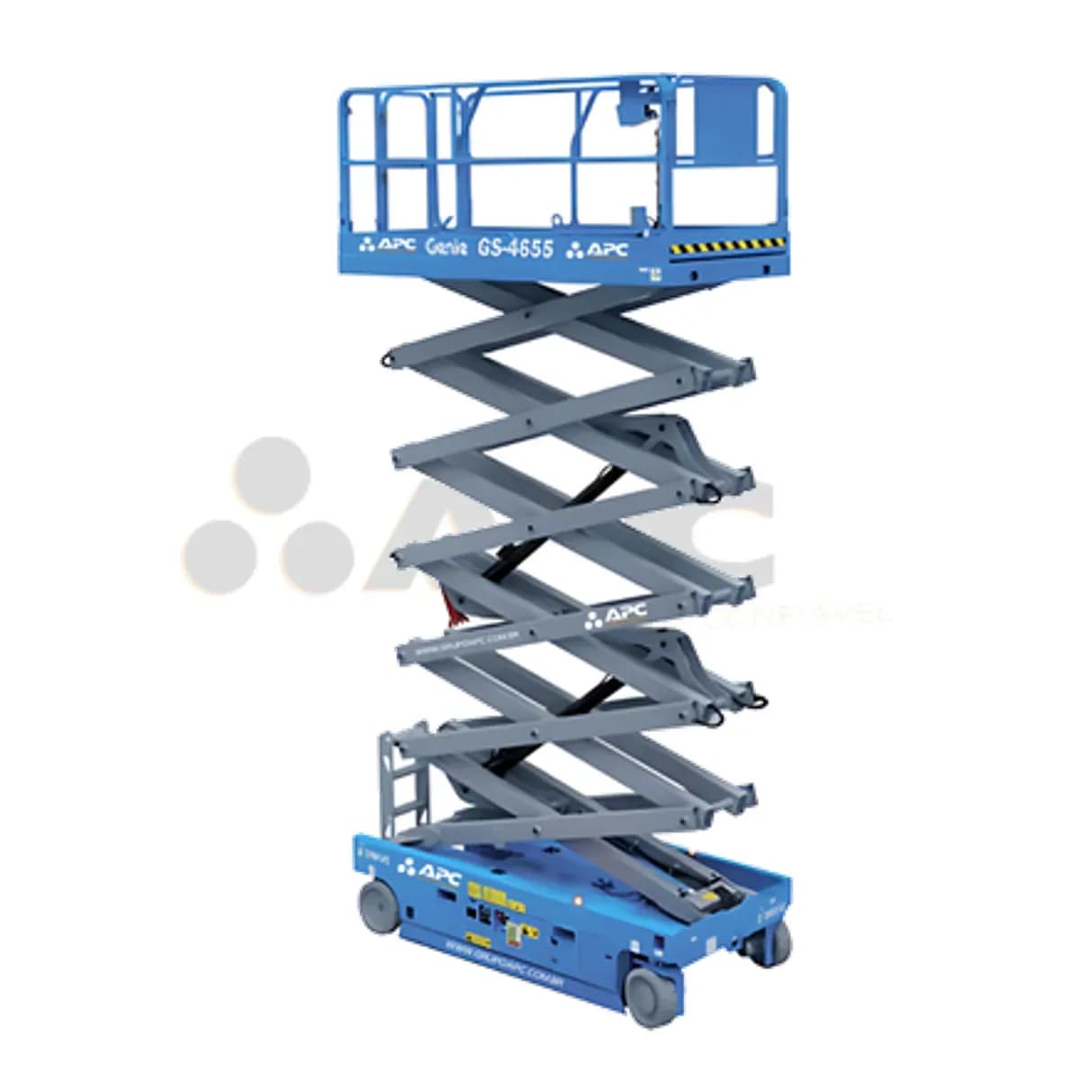 Plataforma elevatória Genie GS-4655 E-Drive NMT para locação no Grupo APC