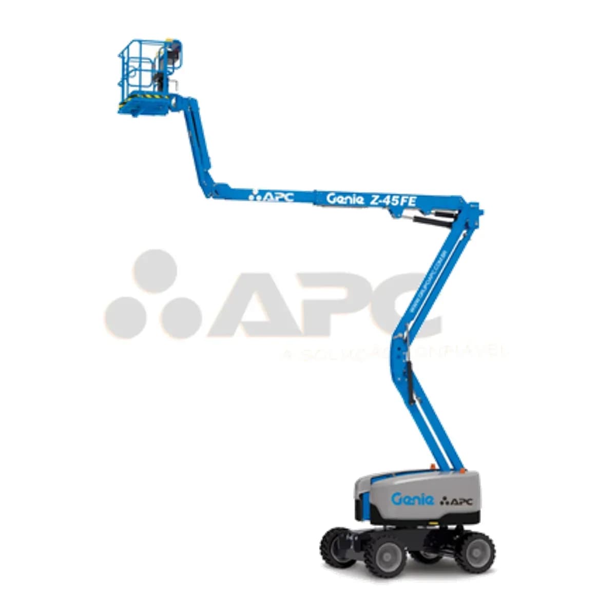 Plataforma elevatória Genie Z-45 FE 4X4 SKG (ALL TERRAIN) para locação no Grupo APC