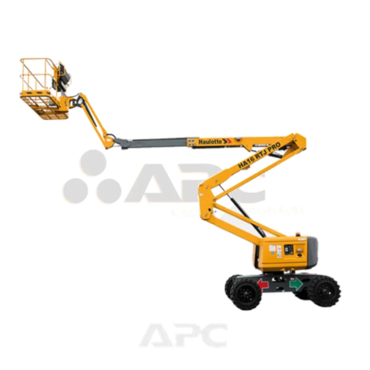 Plataforma elevatória Haulotte Ha 16 Rtj para locação no Grupo APC