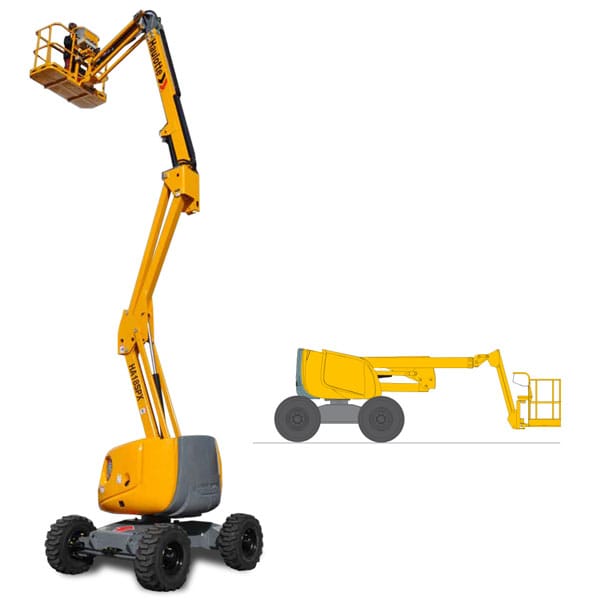 Haulotte HA18 SPX Plataforma Foto Fundo Branco