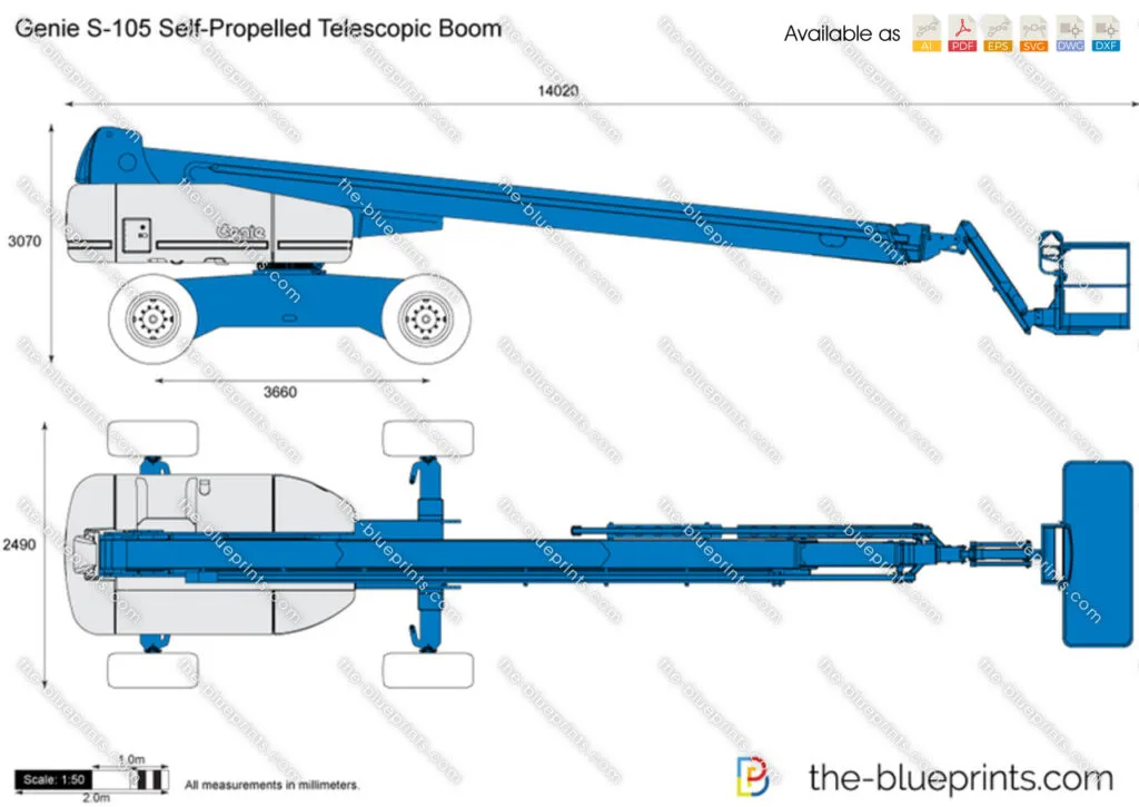 Plataforma Telescópica Diesel Genie S-105
